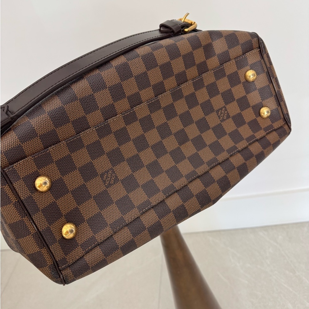 Louis Vuitton Trevi Damier Ebene Pm Satchel Shoulder Bag VINTAGE in EUC - Picture 11 of 15